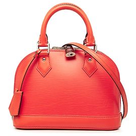 Louis Vuitton Orange Epi Alma BB Laranja