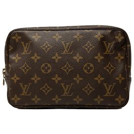 Louis Vuitton Brown Monogram Trousse Toilette 23 Marron
