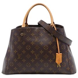 Louis Vuitton Brown Monogram Montaigne MM Marrom