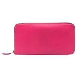 Hermès Hermes Azap Long Silk In Long Wallet Pink