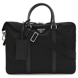 Prada Cartella Business Logo Triangle 2VE005 Nero