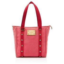 Louis Vuitton Vintage Canvas Antigua Cabas MM Tote Rosa