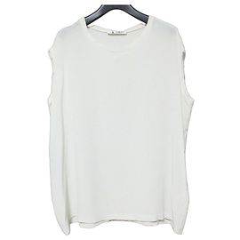 Autre Marque Top senza maniche Barena 100% seta Bianco Bianco sporco