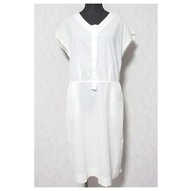 Autre Marque KristenseN DU NORD Kleid mit französischen Ärmeln Weiß Andere