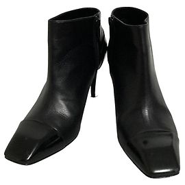Autre Marque Botines cortos de cuero Pierre Hardy Negro