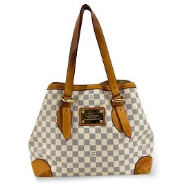 Louis Vuitton Hampstead Damier Ebene PM Blanco
