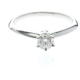 Autre Marque Tiffany Solitär-Diamantring aus Platin Silber
