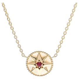 Collar Christian Dior Rose des Vents Rubí Dorado