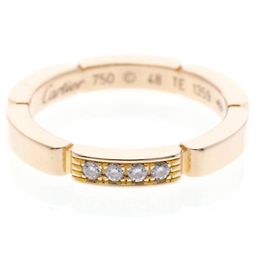 Cartier Maillon Panthère Diamond Ring in 18K Rose Gold Golden
