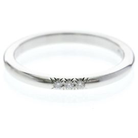 Autre Marque Anillo Tiffany Forever 3 Diamantes en Platino Plata