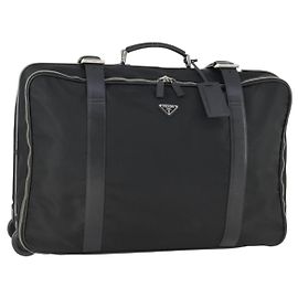 Mala de Viagem Prada em Re-Nylon e Saffiano Re-Nylon e Saffiano Preto