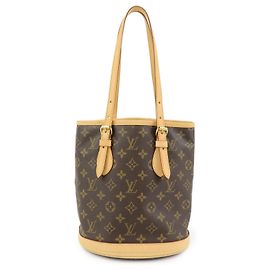 Louis Vuitton Petit Bucket Monogram Canvas Braun