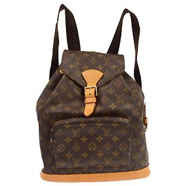 Louis Vuitton Vintage Montsouris Monogram Canvas GM Marron