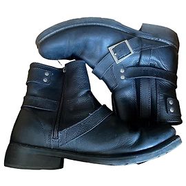 Autre Marque Harley-Davidson Lederstiefel in Schwarz Schwarz