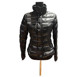 Moncler Piumino lucido nero Nero