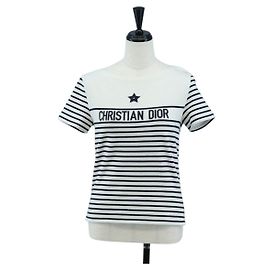 T-shirt à manches courtes Christian Dior en coton XS Blanc Auth 203729M Blanc