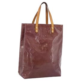 Sac à main LOUIS VUITTON Monogram Vernis Reade MM Purple M91087 LV Auth BA16172 Violet