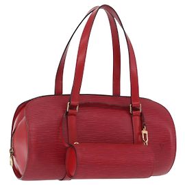 Bolso de mano LOUIS VUITTON Epi Soufflot Rojo M52227 LV Auth 203851V Roja