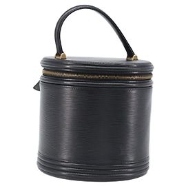 LOUIS VUITTON Epi Cannes Handtasche Schwarz M48032 LV Auth ep16138 Schwarz