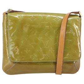 LOUIS VUITTON Monogram Vernis Thompson Street Bag Baby Blue M91009 Auth 161062 Bleu clair