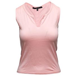 Top sem mangas rosa Gucci com decote fendido Tamanho US S Rosa