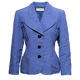 Blue Yves Saint Laurent Textured Blazer Size US S Blue