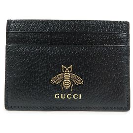 Gucci Animalier Card Holder Leather Black