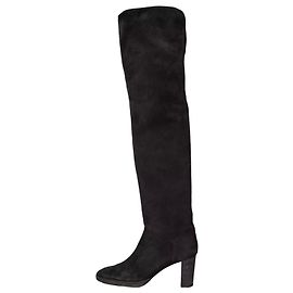 Bottes à talons en daim marron Loro Piana - EU 39 d'occasion Autre