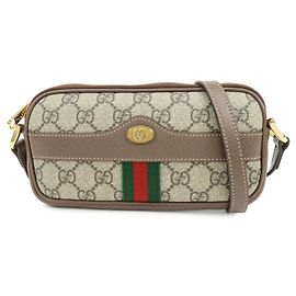 Gucci Ophidia GG Coated Canvas Mini Marron