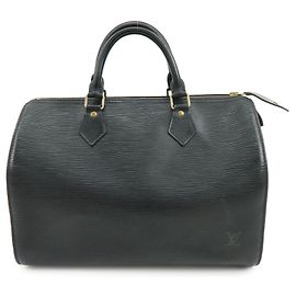 Louis Vuitton Speedy Epi Leather 30 Nero