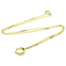 Cartier Love Interlocking 18K Rose Gold with Diamonds D'oro