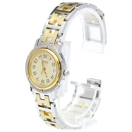 Hermès Hermes Clipper Quartz Stainless Steel and Plated Metal 36 Andere