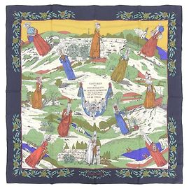 Hermès Pañuelo de seda multicolor Hermes Carre 90 Multicolor
