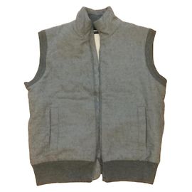 Hugo Boss Chaleco BOSS de lana técnica gris Gris