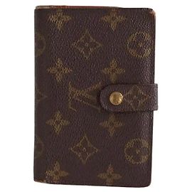 Louis Vuitton Leder Geldbörse Braun Braun