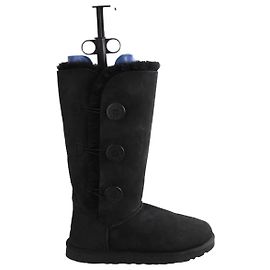Ugg Stiefel aus schwarzem Leder Schwarz