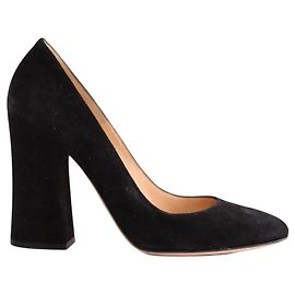 Escarpins Gianvito Rossi en daim noir taille 38 Noir