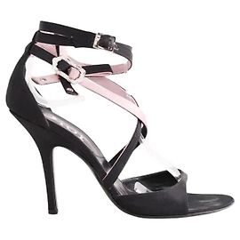 Autre Marque Tacchi Dior in pelle nera taglia 38 Nero