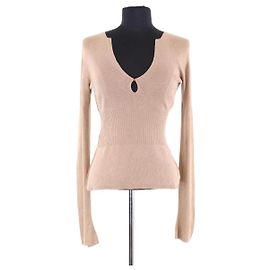 Top in seta beige Prada Beige