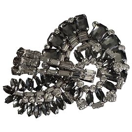 Max Mara Broche MaxMara avec cristaux Argenté Gris