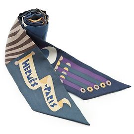 Hermès Pañuelo Twilly de seda Hermes Multicolor Parade En Fanfare 86 Multicolor