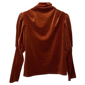 Autre Marque Ameri Velour Top Brown