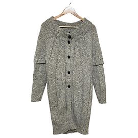 Abrigo de punto de lana Max Mara Weekend Negro Blanco