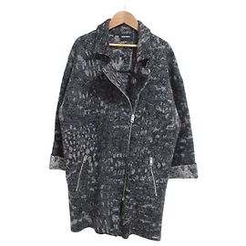 Autre Marque Manteau Riders en cuir DIESEL Marron Noir
