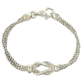 Autre Marque Tiffany Vintage Twist Rope Armband Silber