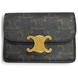 Céline Portacarte Celine Leather Triomphe Altro