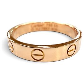 Anillo Cartier LOVE en oro rosa Dorado