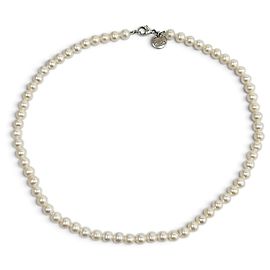 Autre Marque Tiffany Ziegfeld Collection Pearl Necklace White