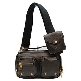 Borsa a tracolla Utility in pelle di vitello Louis Vuitton Nero