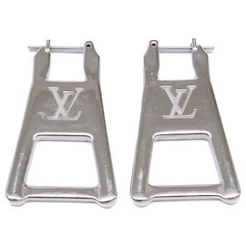 Orecchini a lobo Louis Vuitton MP3016 Silver Zip Argento